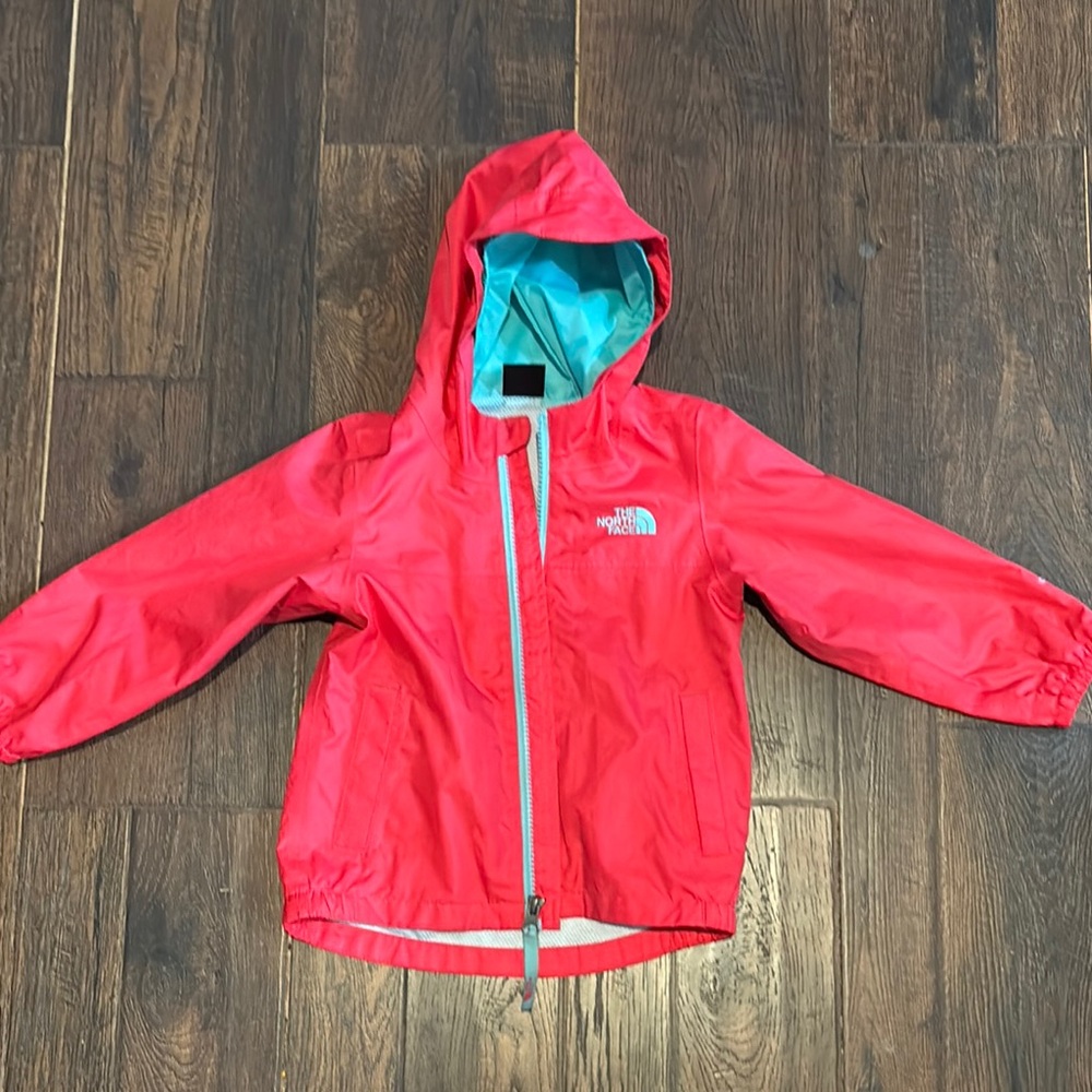 The North Face Vibrant Red Jacket with Blue Lining